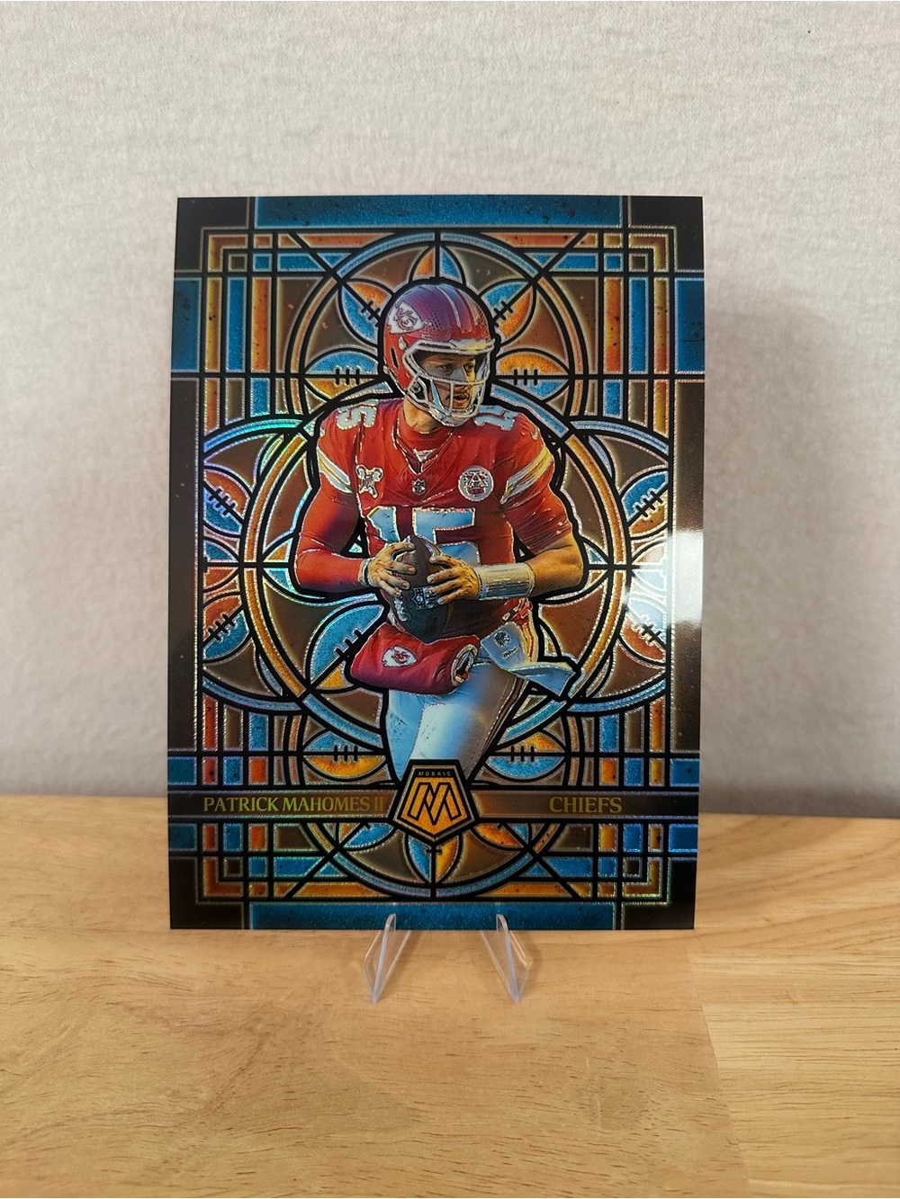 Patrick Mahomes II - 2025 Panini Mosaic Oversized Jumbo Stained Glass #13 Chiefs